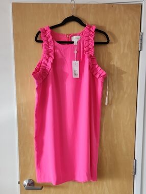 Lilly Pulitzer Hot Pink Ruffle Kailee